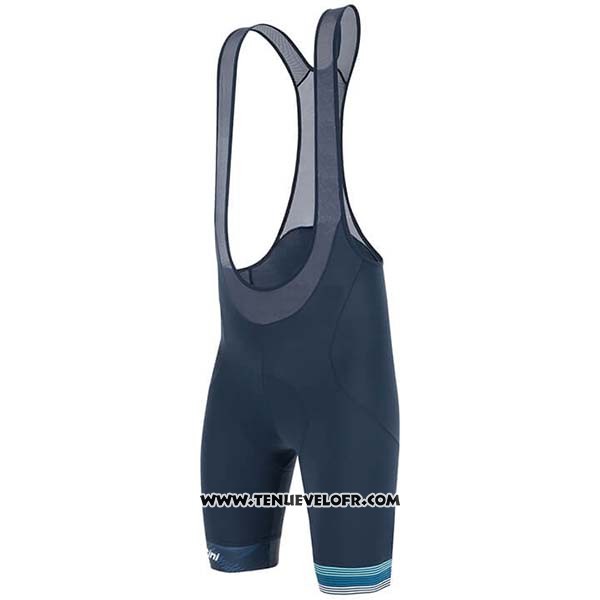 2020 Maillot Ciclismo Subaru Lider Blanc Bleu Manches Courtes et Cuissard